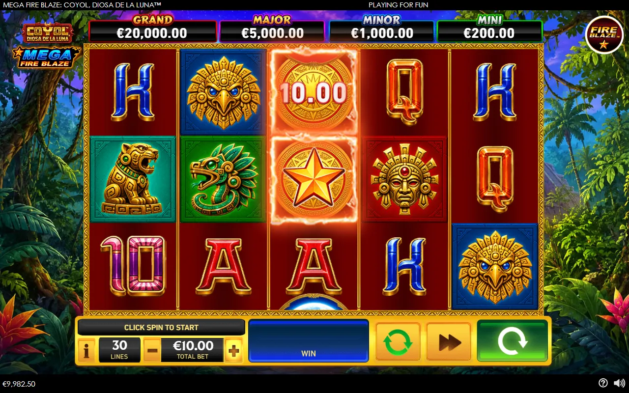 Coyol fixed jackpot labels doubled at a ten euro bet